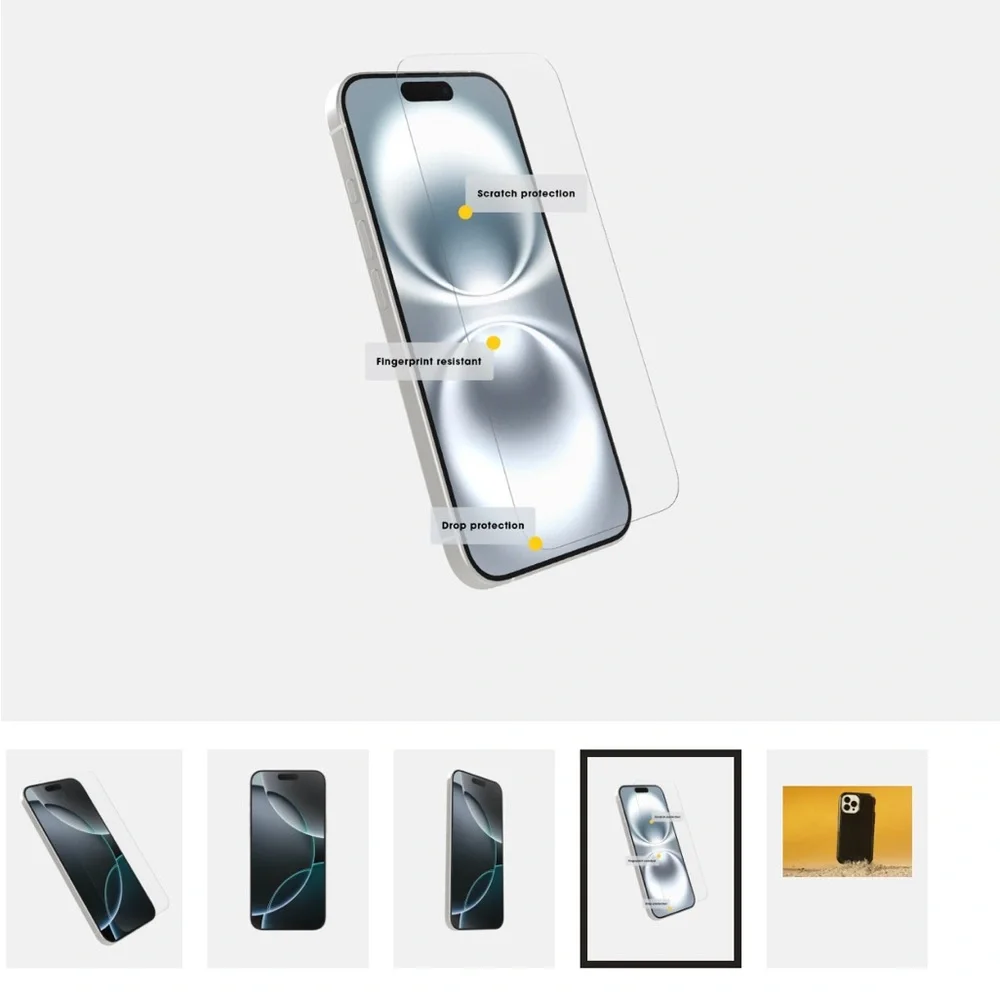 OtterBox Glass Screen Protector with Easy Install Kit - Clear